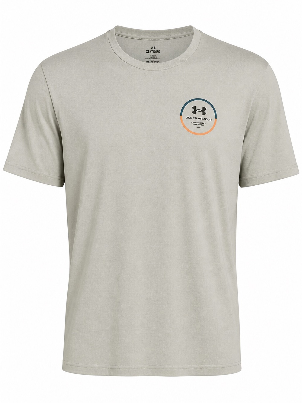 Under Armour Men’s Circle Logo T‑Shirt in Light Gray
